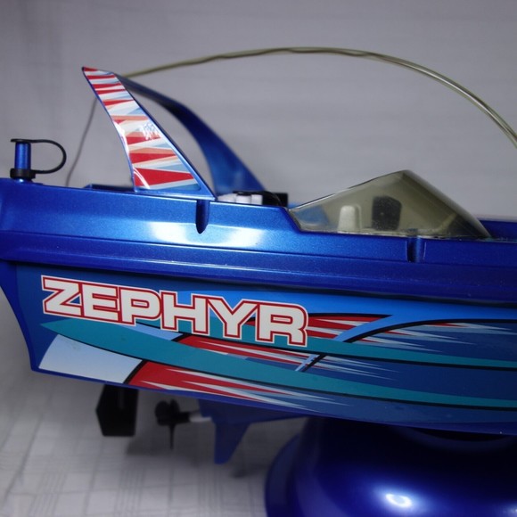 Nikko Zephyr Blue Radio Control RC Boat 27 MHz #300073 WORKING - Picture 13 of 16